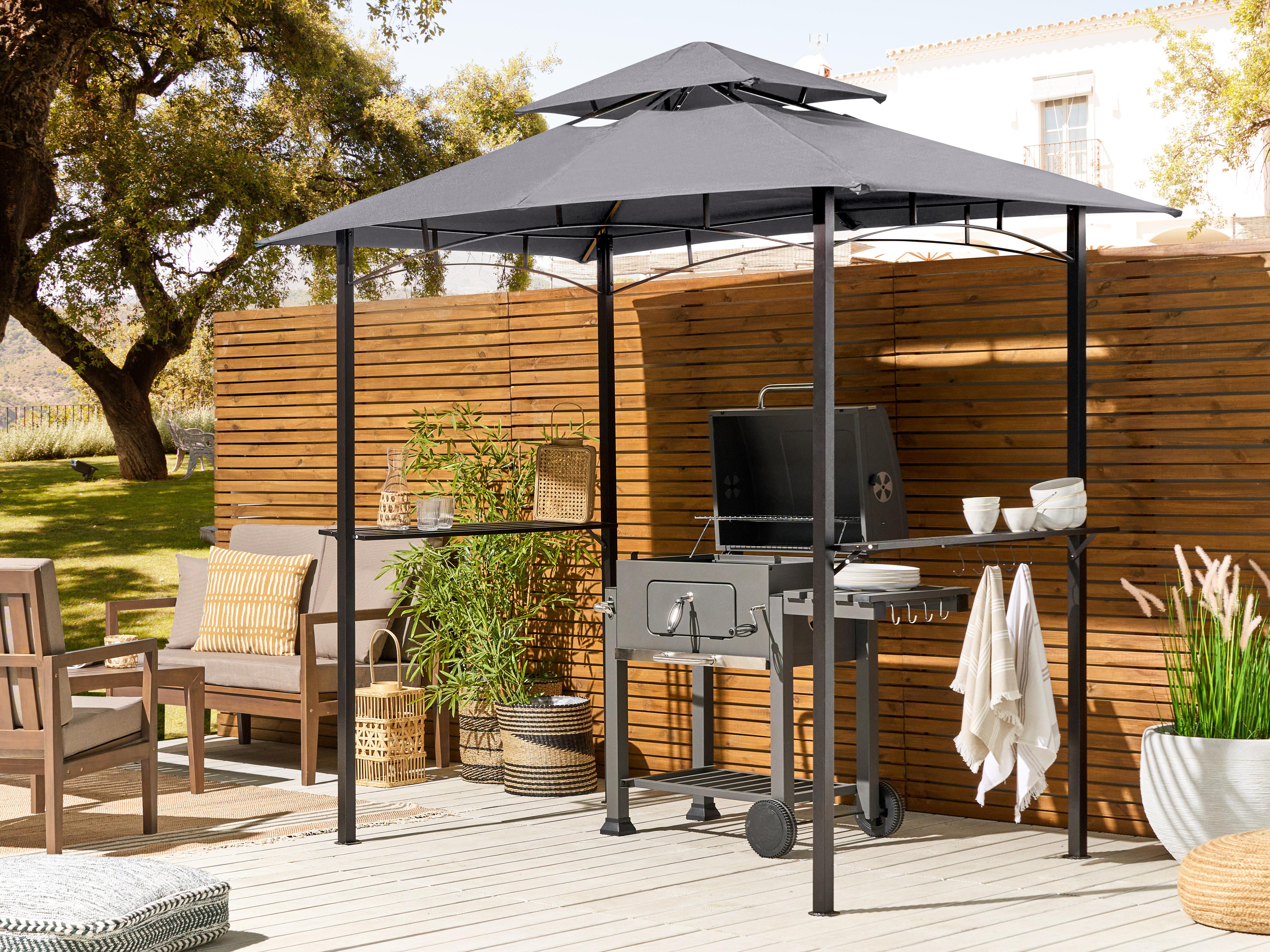 Paviljoen NARO Metaal 240 cm 148 cm Grijs