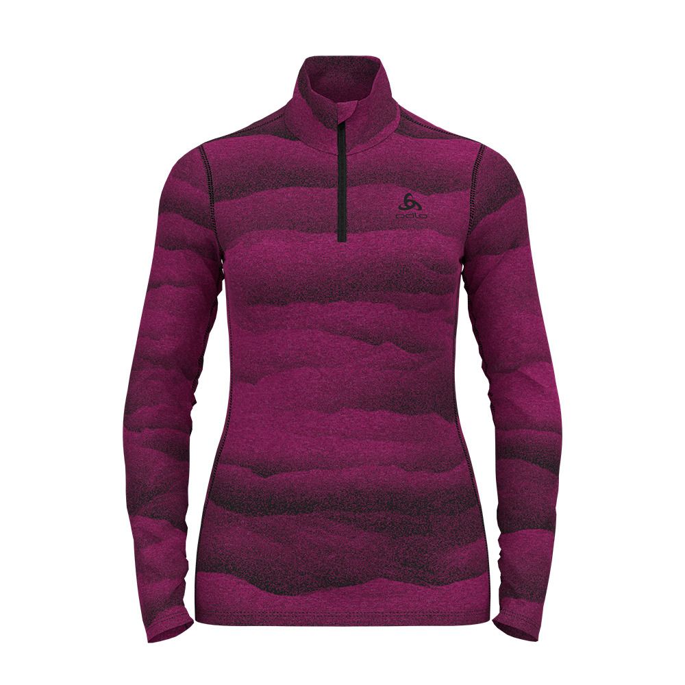 Odlo WHISTLER ECO - Sous-couche Femme festival fuchsia - black