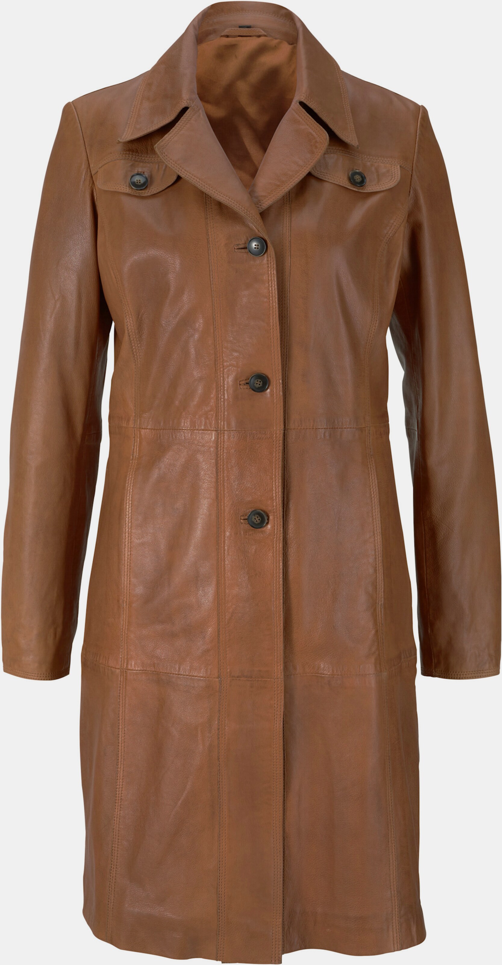 Leder-Mantel