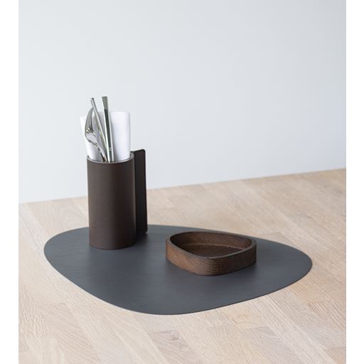 LIND DNA Serene Curve Dækkeserviet, Antracit