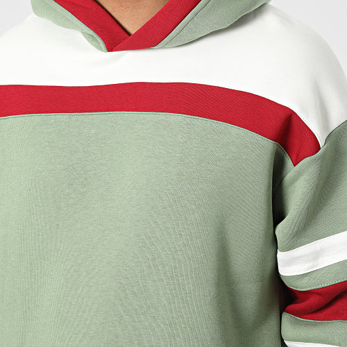 Sweat Capuche 1109 Vert Kaki Clair