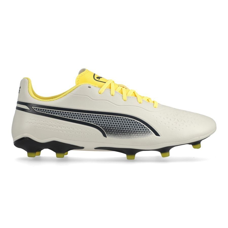 PUMA King Match FG/AG Voltage - Alpine Snow/Gris/Yellow Blaze