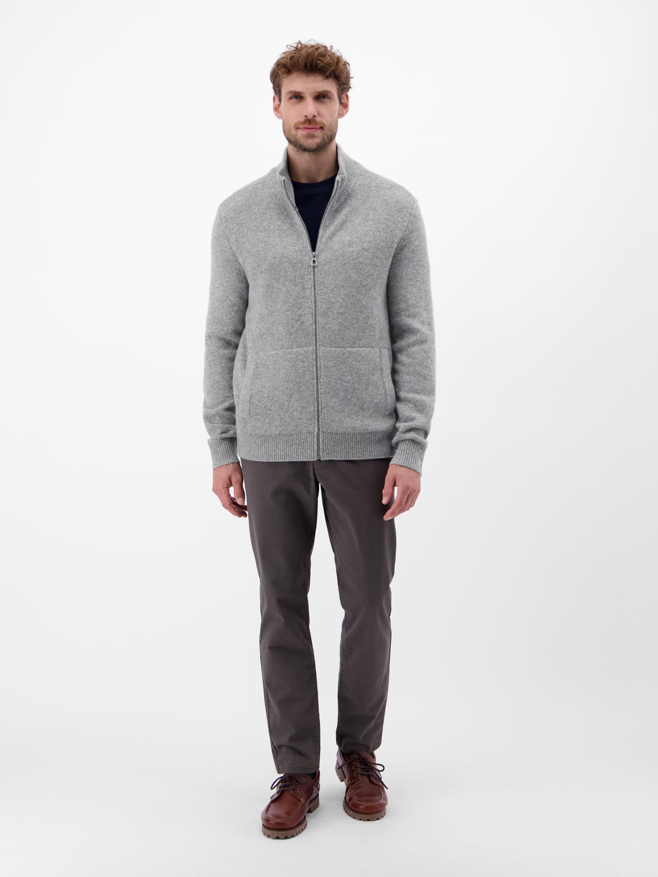 Strickjacke aus  Schurwoll-Kaschmir-Mix, stilvoll und lässig