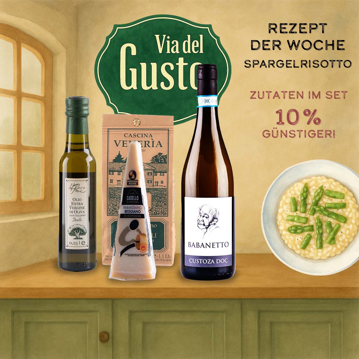 Risotto Asparagi - Kochpaket
