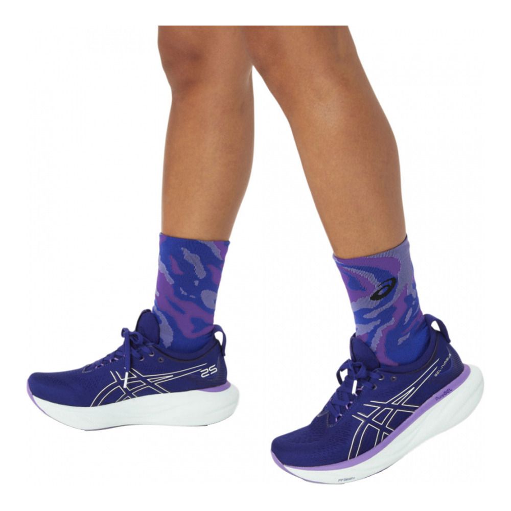 Asics COLOR CAMO RUN - Chaussettes eggplant/blue violet/cyber grape