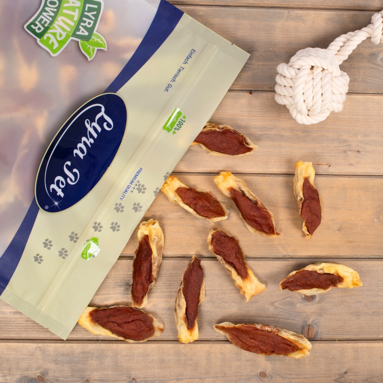 Lyra Pet Kaninchenohren gefüllt mit Huhn 1 kg