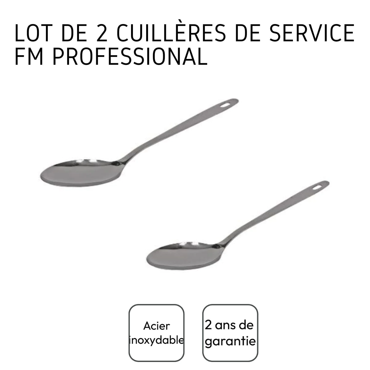 Lot de 2 cuillères de service l FM Professional