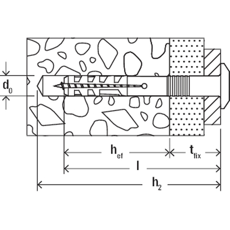 Fischer N P hoekankerpluggen 6x40/7mm PZ2
