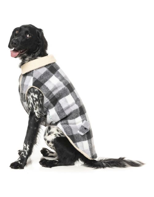 Fuzzyard The Lumberjack Grijs&Wit - Hondenkleding
