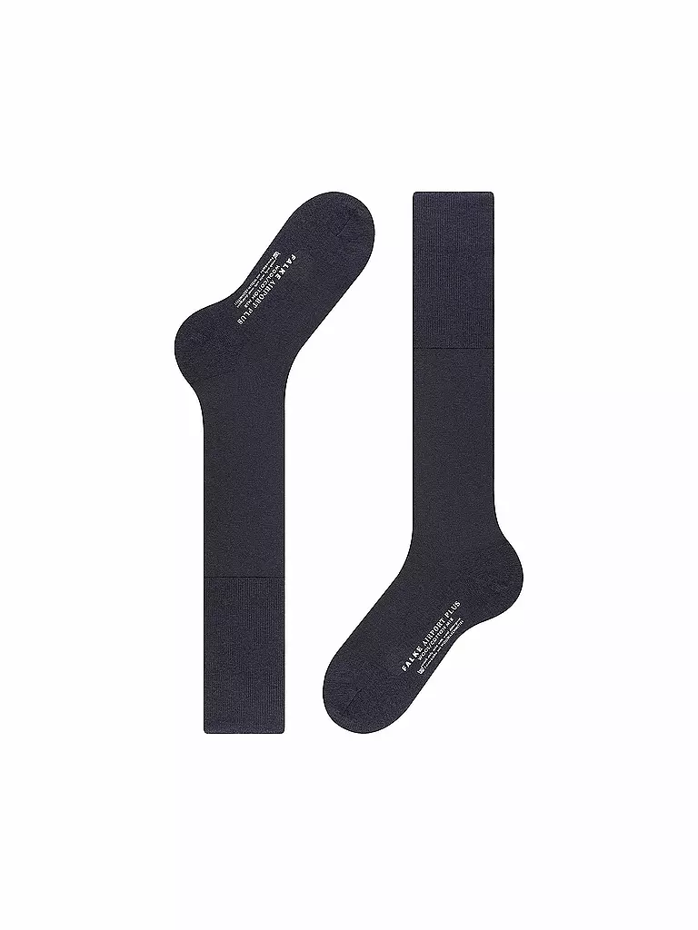 FALKE Kniestrümpfe AIRPORT PLUS dark navy  dunkelblau