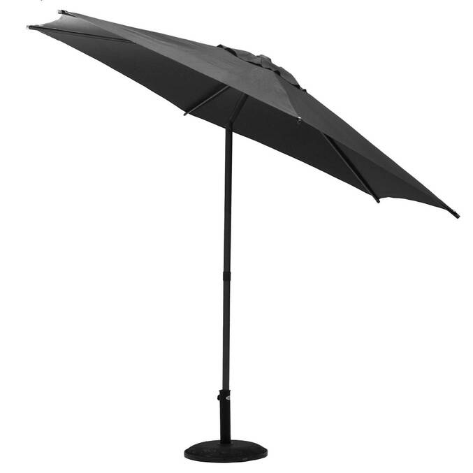 Parasol droit rond inclinable SOYA Ardoise