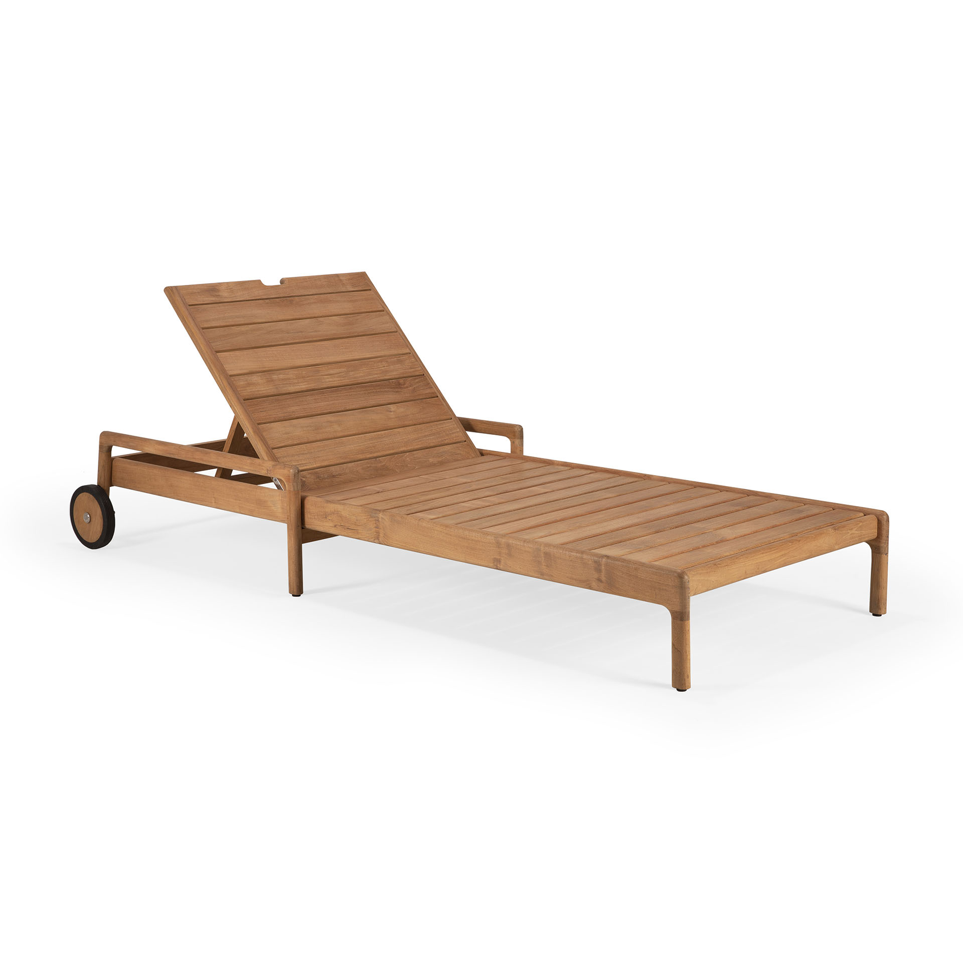 Teak Jack adjustable lounger - outdoor- frame