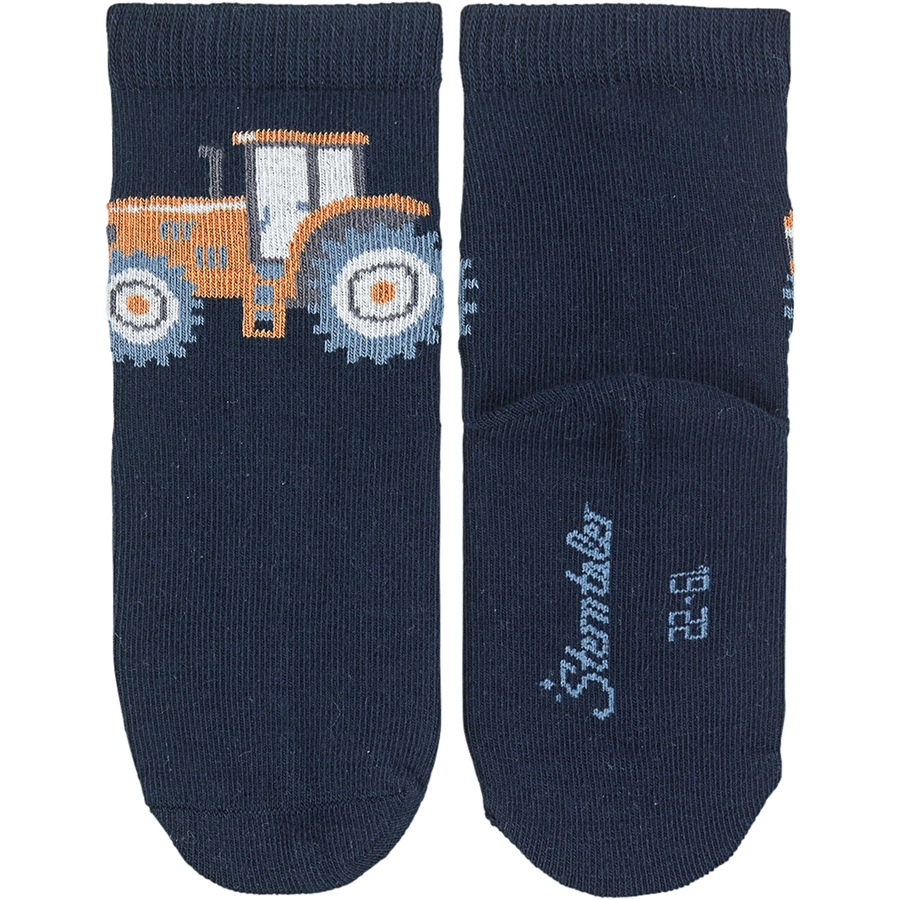 Sterntaler Baby-Söckchen 3er-Pack Traktor marine