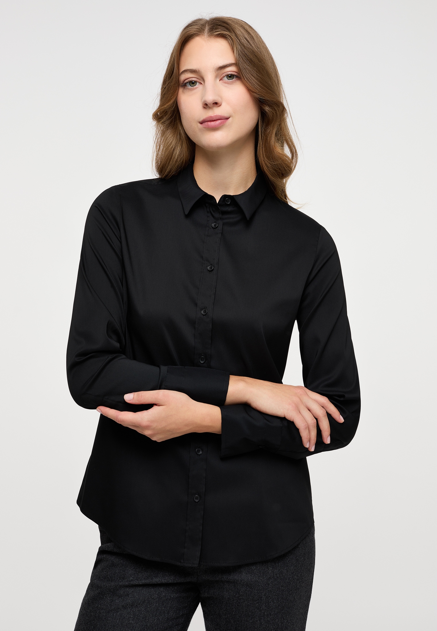 Eterna Hemdbluse »FITTED«, EASY IRON (bügelleicht)