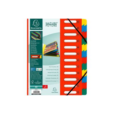 Exacompta Harmonika - Trieur à fenêtres 24 positions - disponible dans différentes couleurs