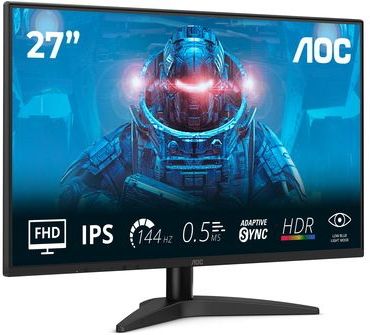 AOC 27B36X - Gaming Monitor - 27 inch - 144 Hertz - 0,5ms Reactietijd - IPS Paneel - HDR10 Ondersteuning