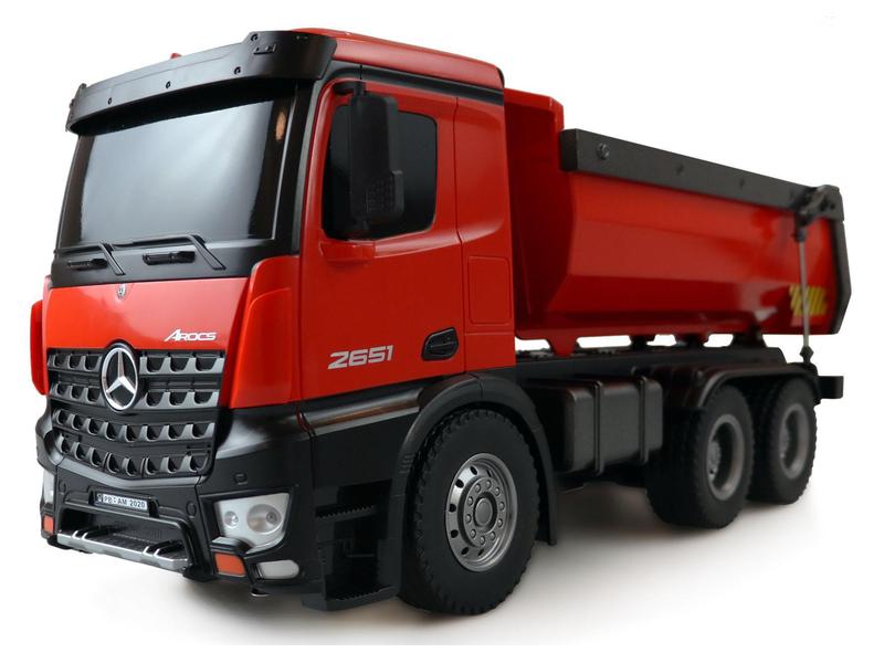 Amewi Lastwagen Mercedes-Benz Arocs 6x4 Rot, RTR, 1:14 Ferngesteuerter Muldenkipper