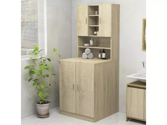 Meuble pour machine à laver Chêne sonoma 70,5x25,5x90 cm