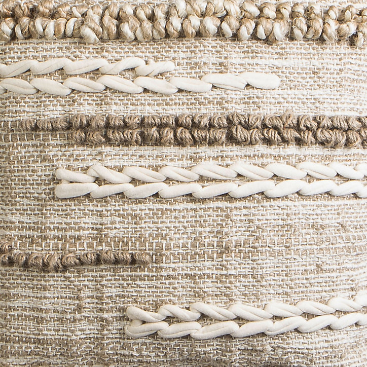 Coussin Essaouira Deco&Co naturel L.45 x l.45 x ep.2cm
