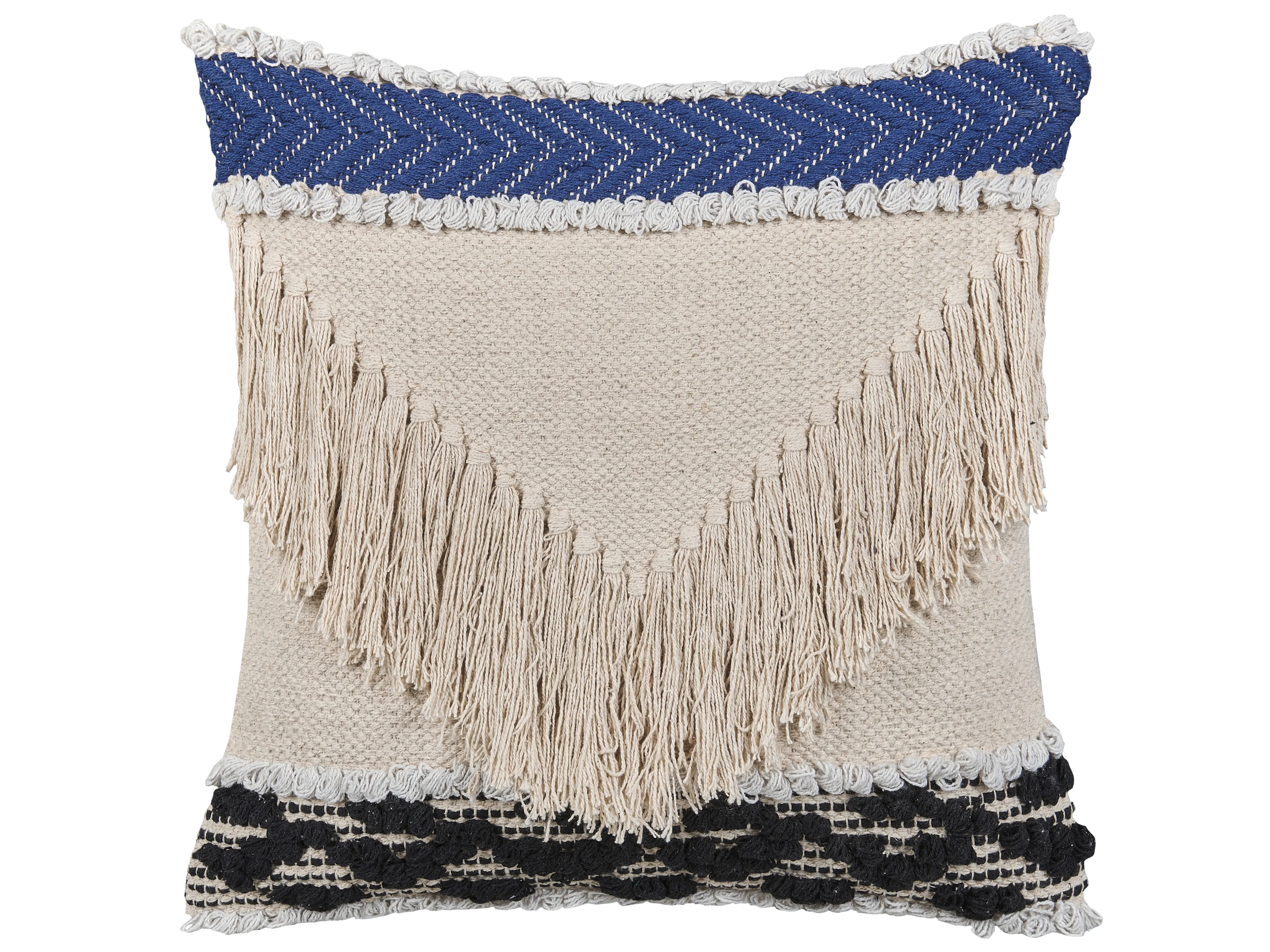 Sierkussen SOFCA Katoen 45 x 45 cm Beige geometrisch patroon