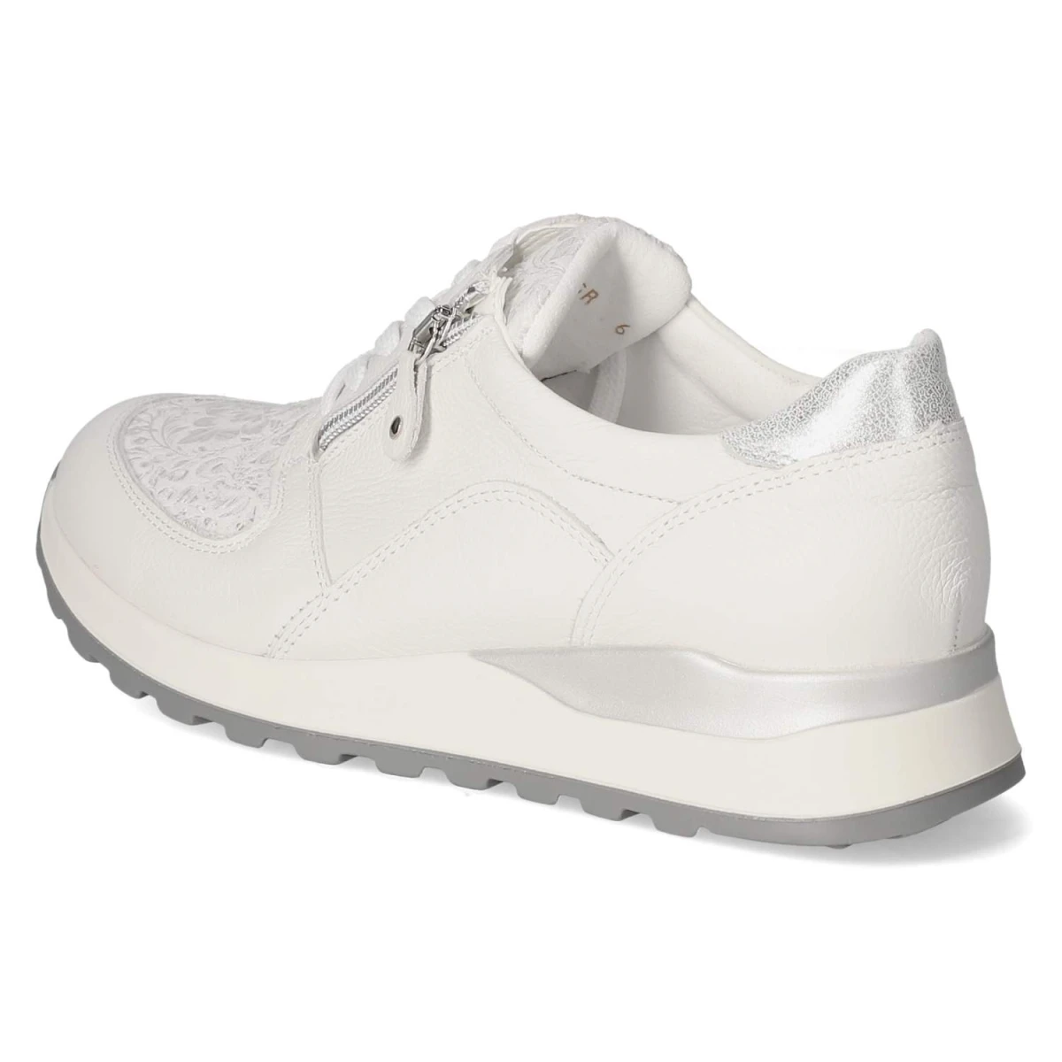 WaldläuferLow Sneaker HIROKO - WEISS SILBER WEISS