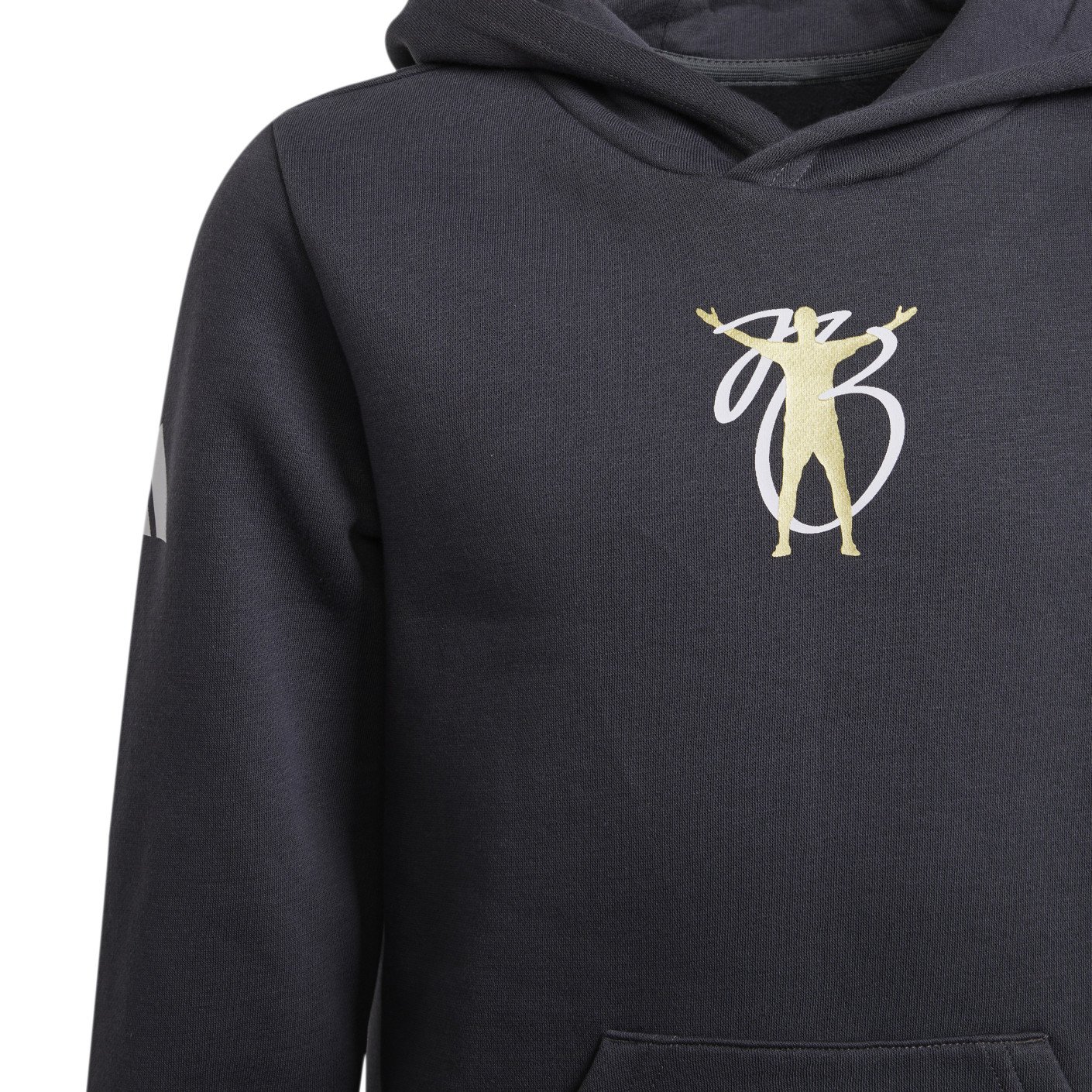 Adidas Jude Bellingham Hoodie 2024-2025 Kids Donkergrijs Wit Goud