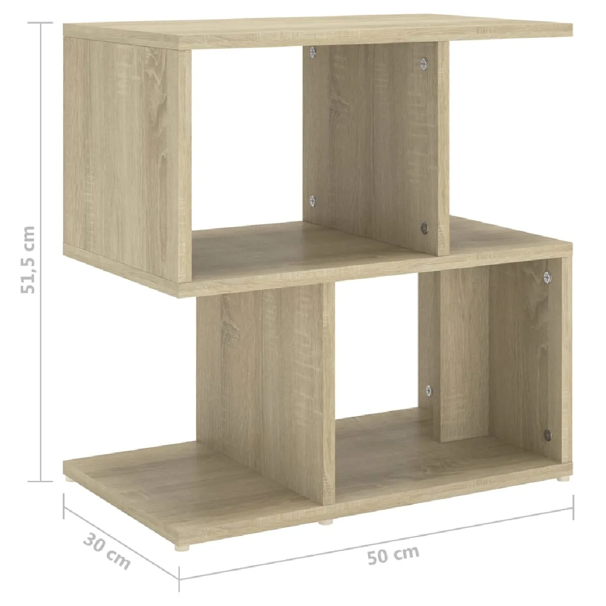 vidaXL Table de chevet chêne sonoma