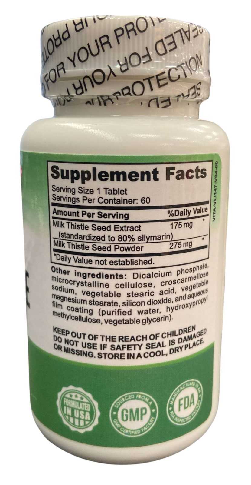 Vitalabs Complexo de Cardo Mariano 450 mg 60 comprimidos