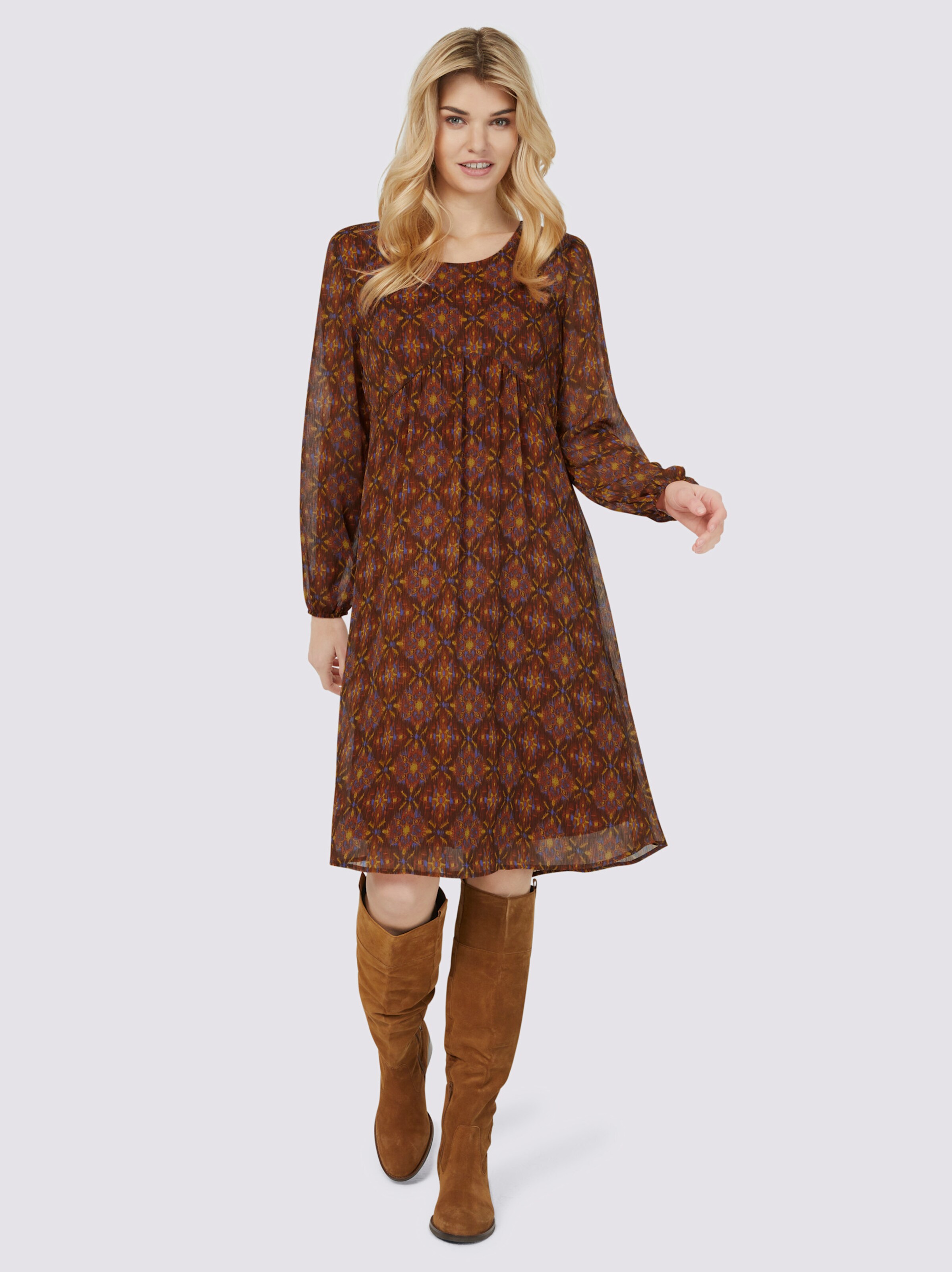 Druck-Kleid