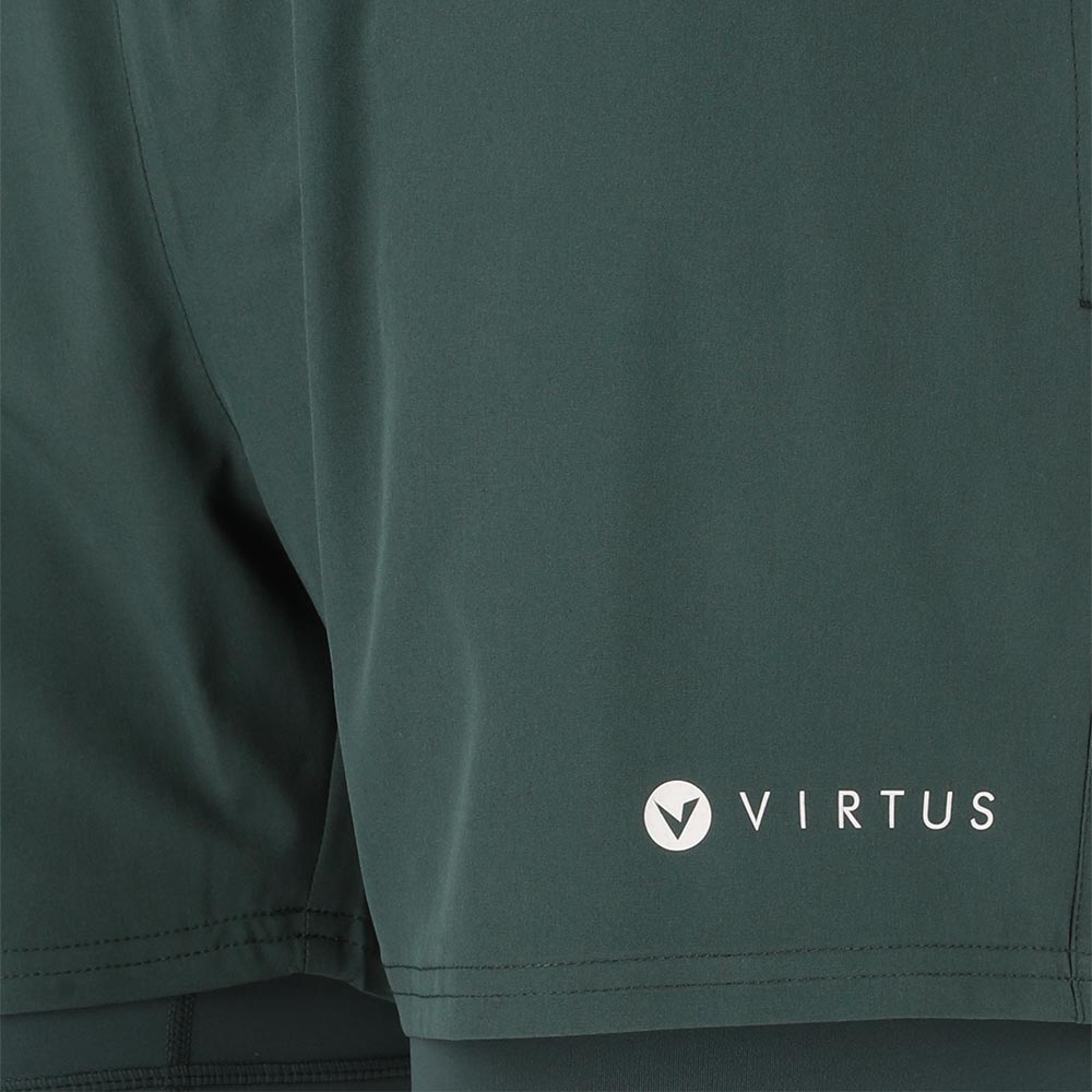 Virtus Zayne M 2-in-1 Shorts Herren dusty forest