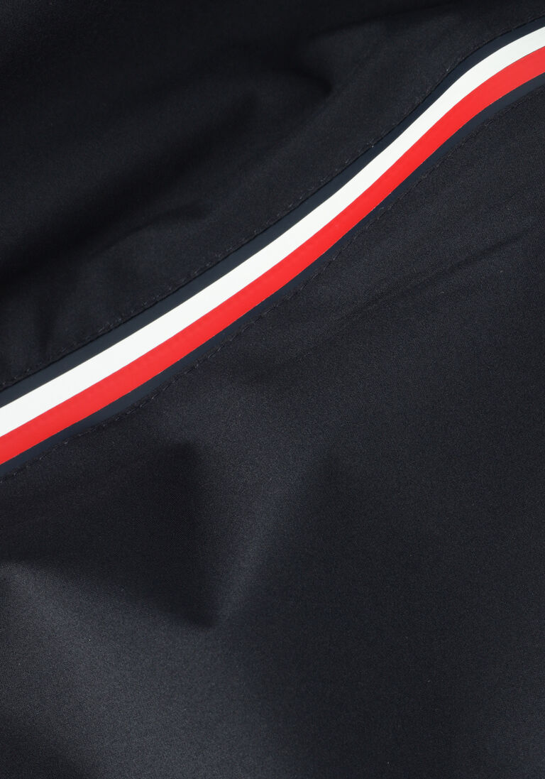 TOMMY HILFIGER donkerblauwe tommy hilfiger regenjas tech hooded rwb zip jacket