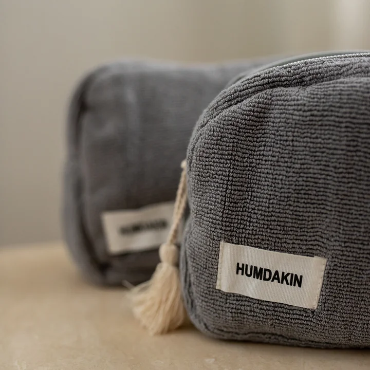 Humdakin - Kosmetiktasche aus Frottee, light stone