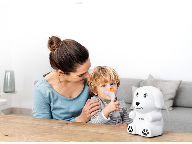Beurer Inhalator IH 24 Kids Kinder Inhalator in niedlichem Hundedesign
