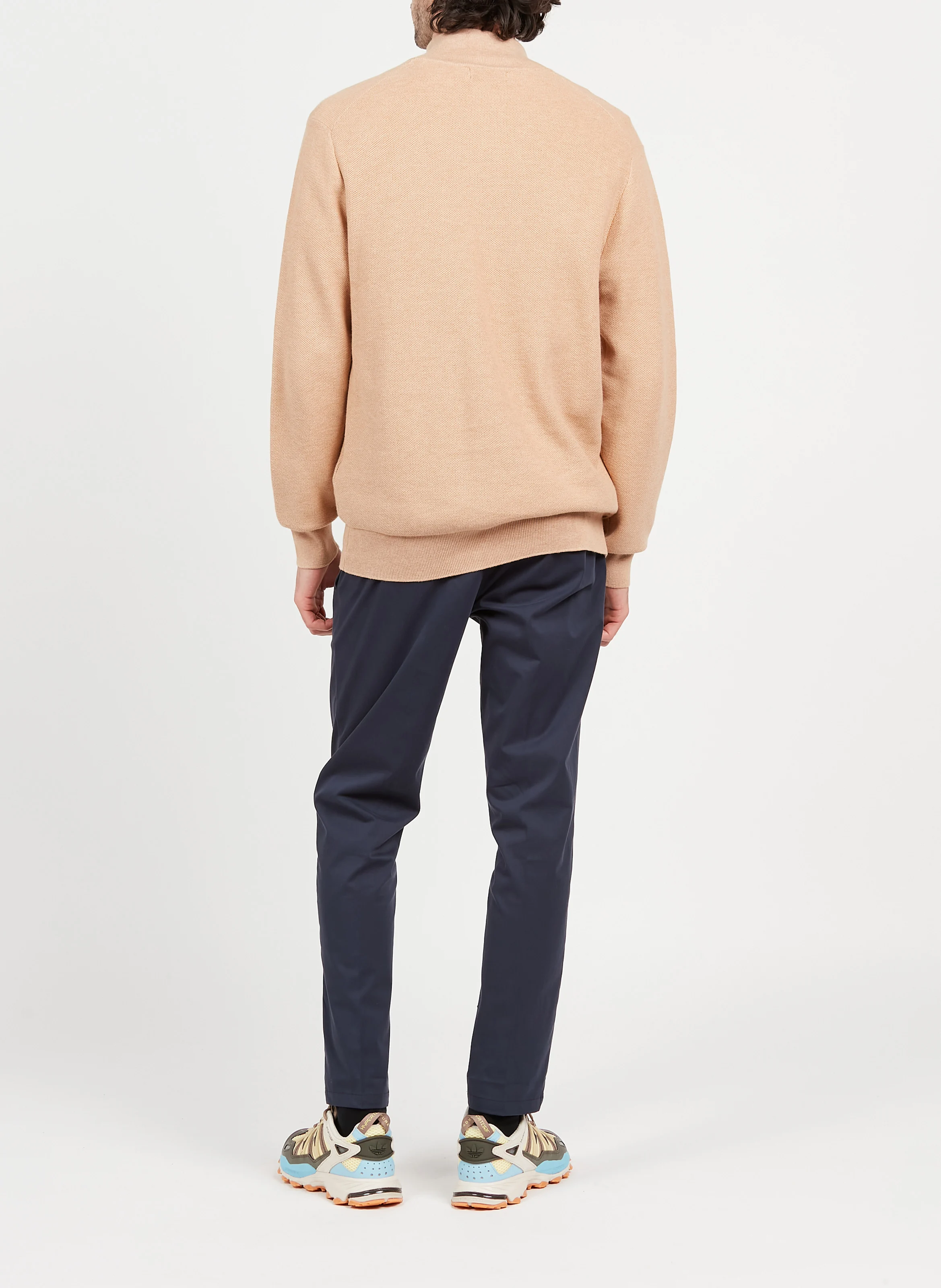 SMITHY - Pantalon droit en coton mélangé| Bleu