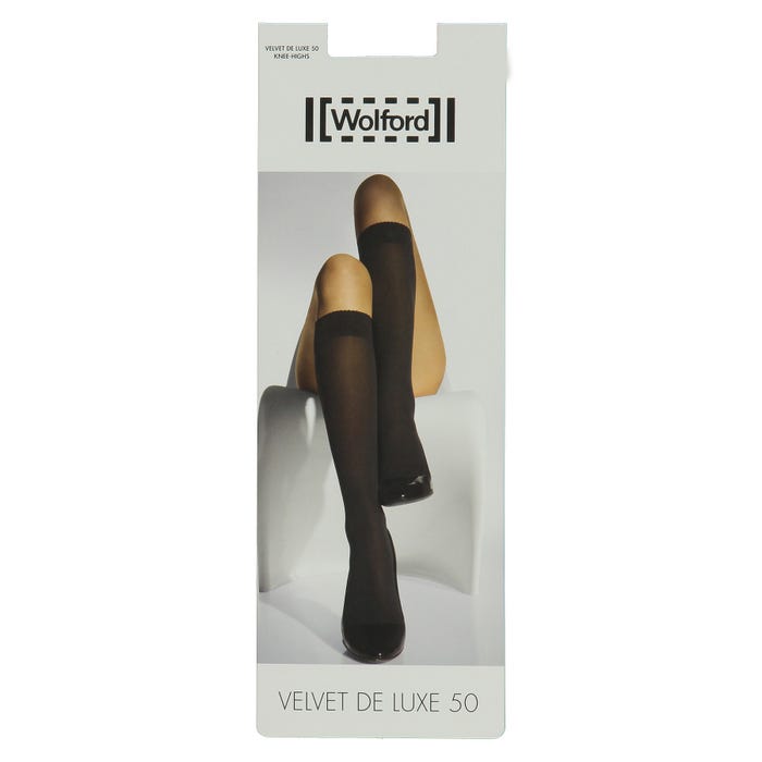 Wolford-Kniekous velvet de luxe 50 DEN