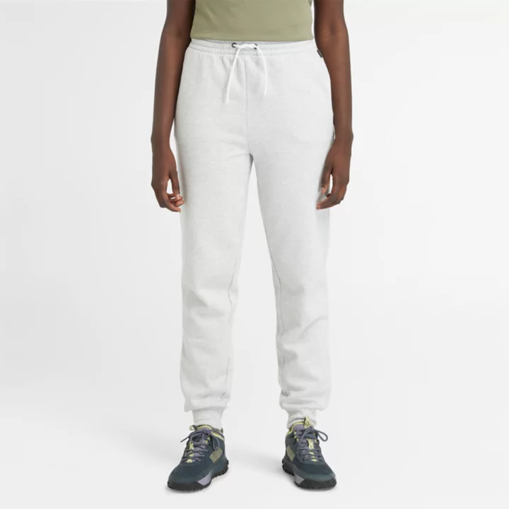 Pantalon de survêtement à envers brossé pour femme en gris