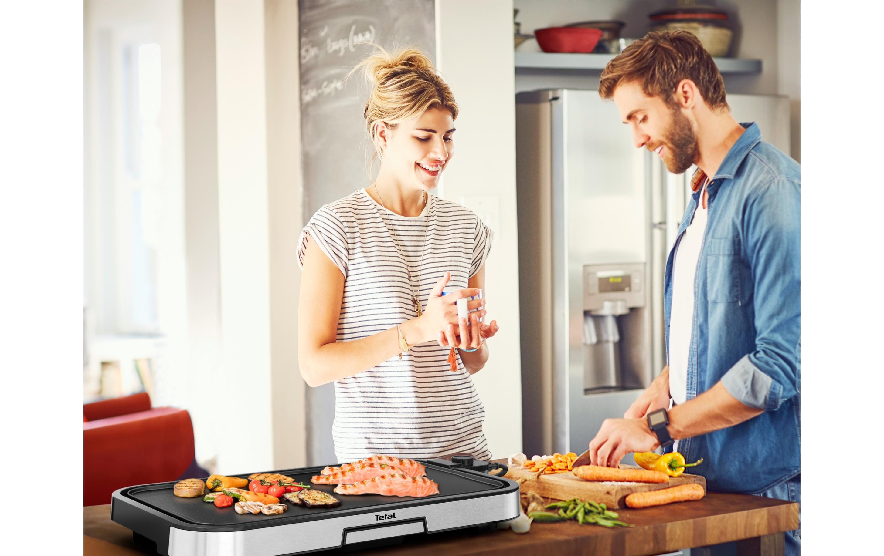 Plancha Giant CB631D 2300 WExtra grosser Tischgrill mit antihaftbeschichteter Grillplatte