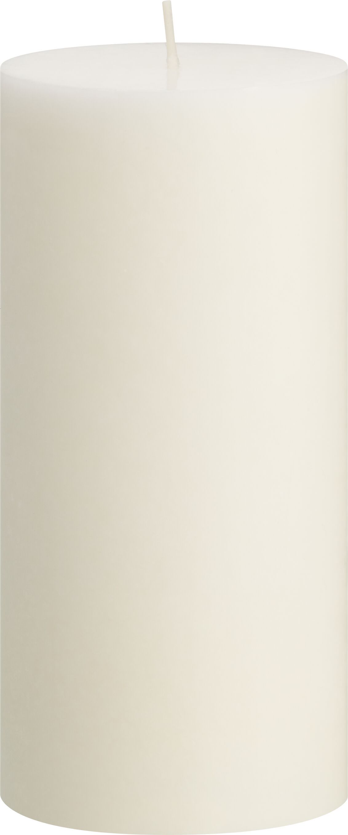 ORGANIC Zylinderkerze - Weiss / H: 15.0 cm