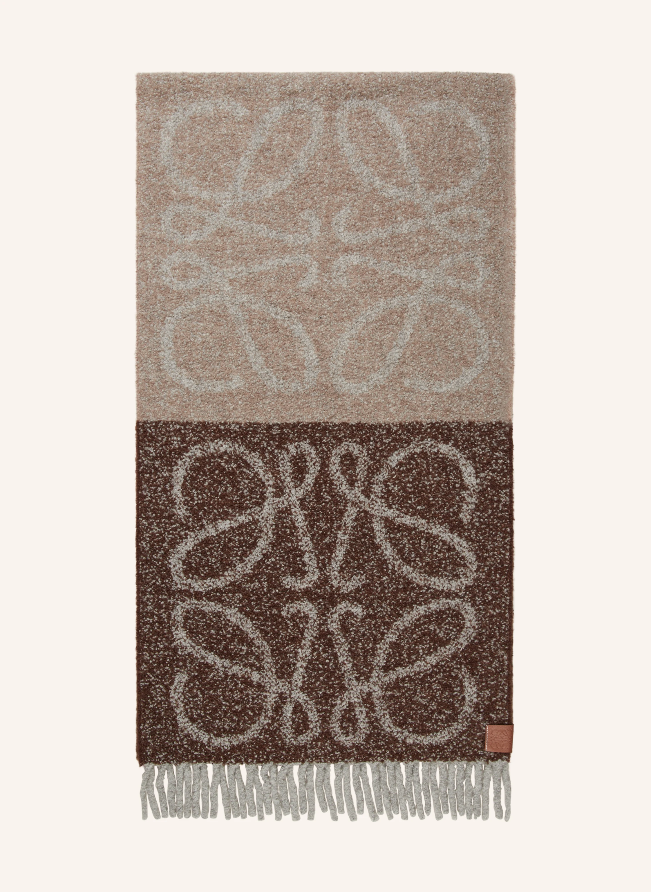LOEWE Bouclé-Schal mit Alpaka
