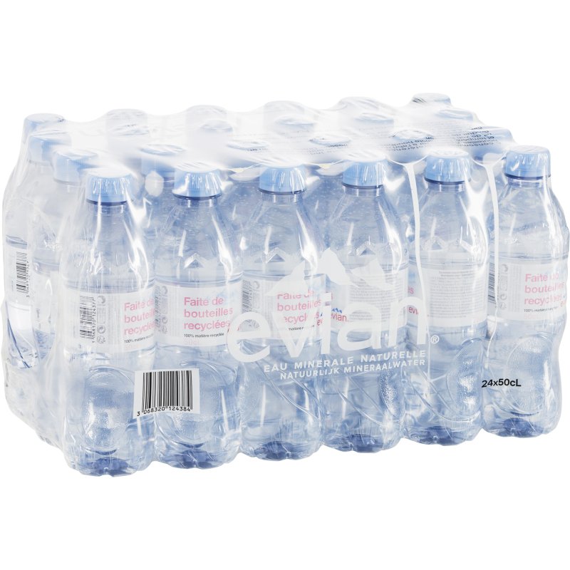 Eau minérale Evian 50 cl - 24 bouteilles
