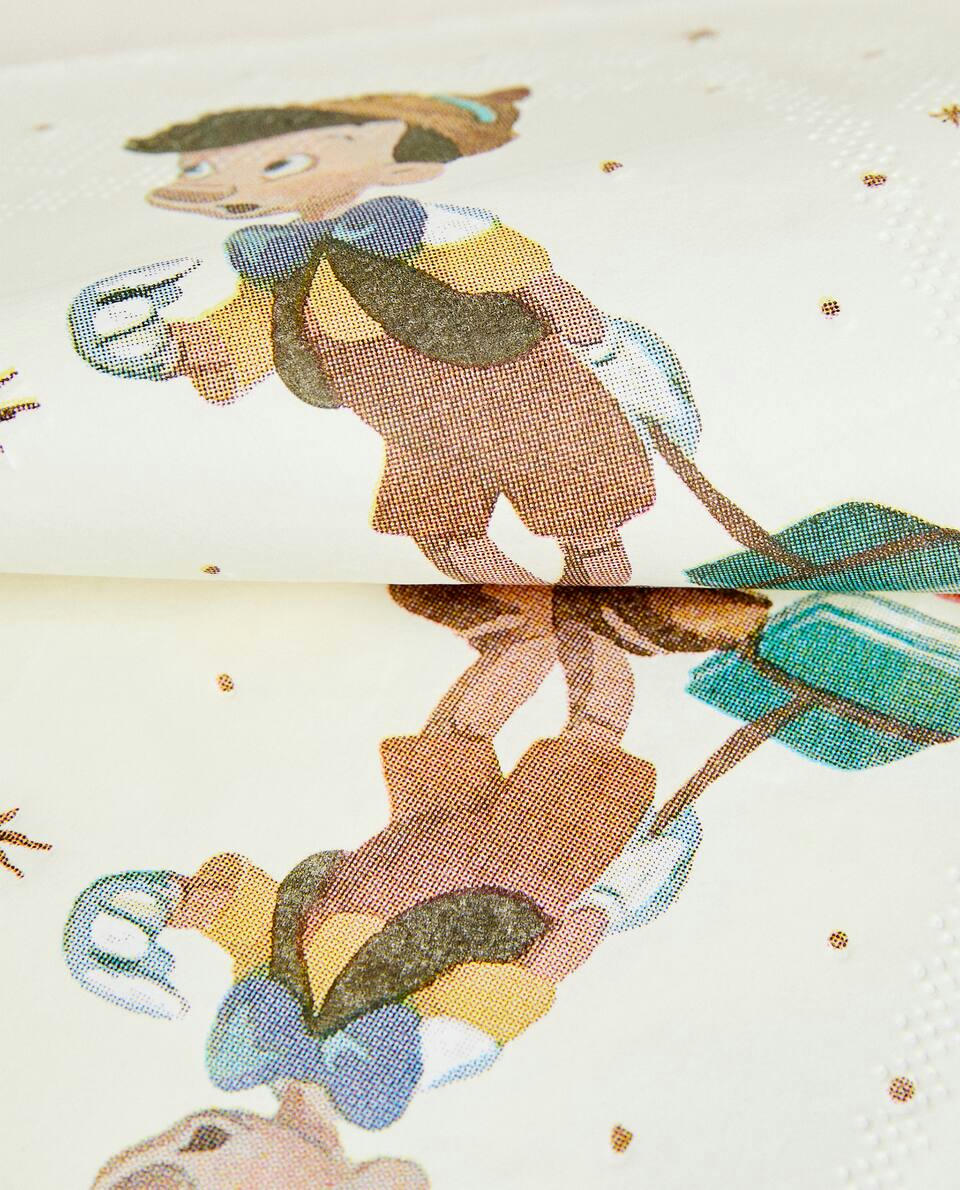 PACOTE DE GUARDANAPOS DE PAPEL INFANTIS DO PINÓQUIO DA DISNEY PARA O NATAL (PACOTE COM 20)