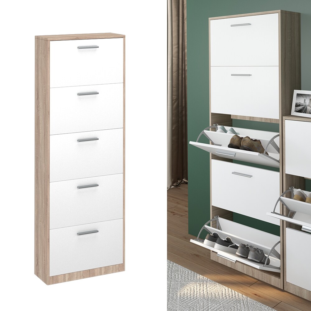 Vicco Schuhschrank Kipper Schuhkipper Gizmo Schuhkommode 5 Fächer Schuhe Schrank
