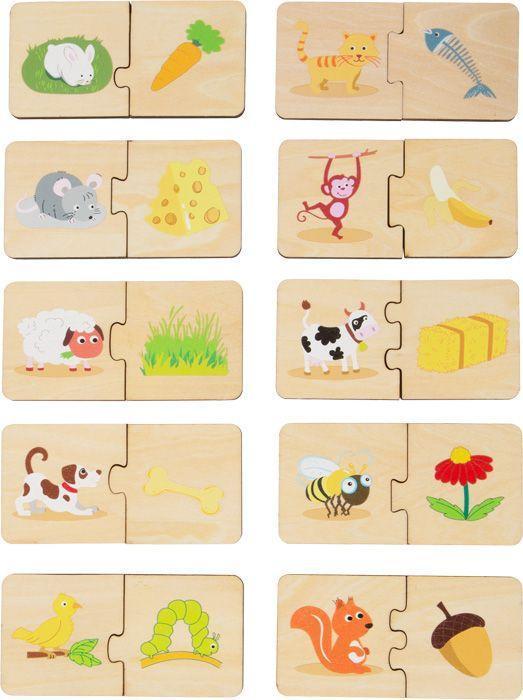Puzzle-Box Tiere füttern