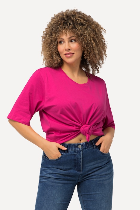 T-Shirt, Rundhalsausschnitt, Relaxed, Halbarm