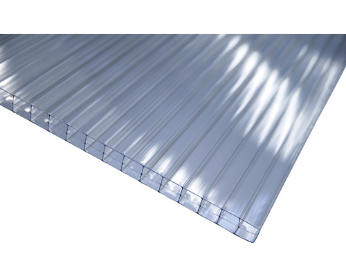 Gutta polycarbonaat meerwandige plaat/wandplaat 8-10 helder 2000 mm x 980 mm x 10 mm