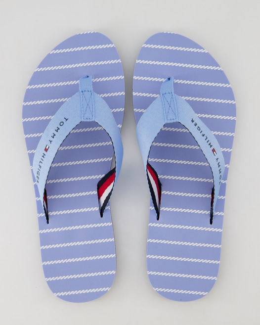 Tommy Hilfiger Rope Sandal Pantoletten in Blau