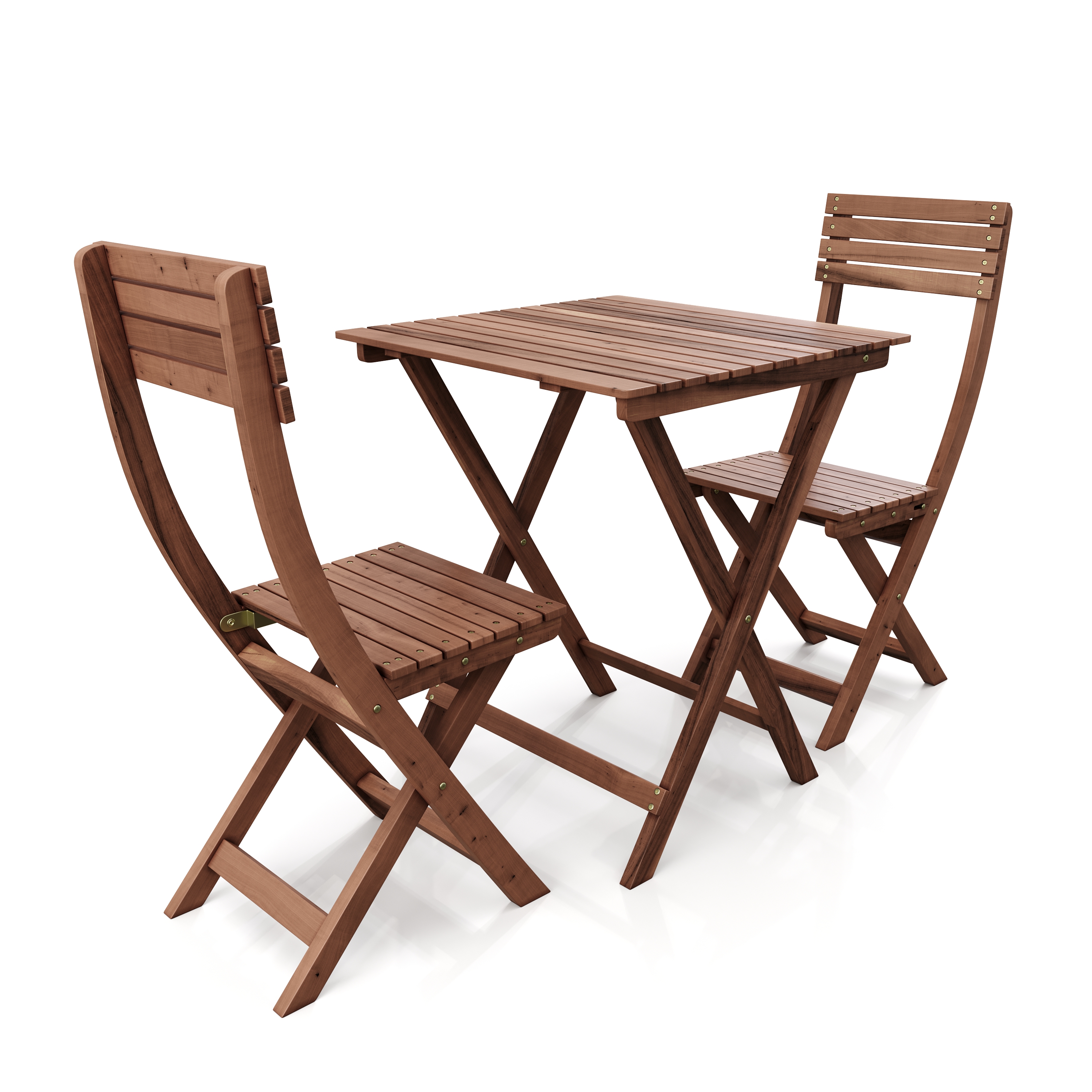Gartenmöbel Set Holz ATLANTA 3-teilig