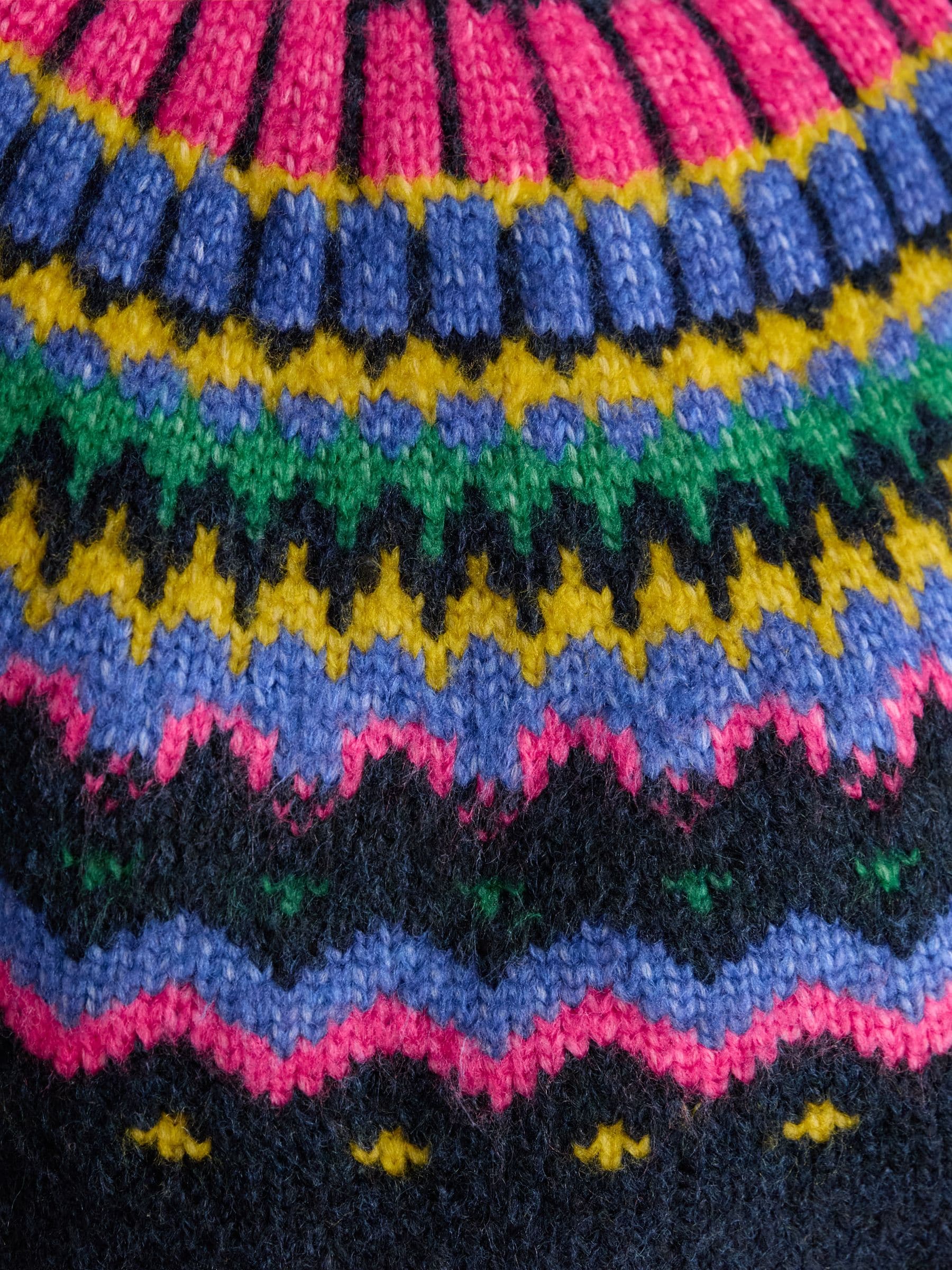 Marineblauw - Joules Charlie Fair Isle Knitted Jumper