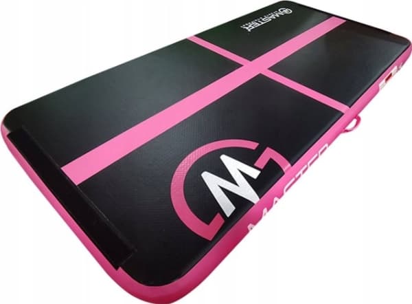 Master AirTrack oppblåsbar gymnastikkmatte MASTER 200 x 100 x 10 cm Svart-rosa
