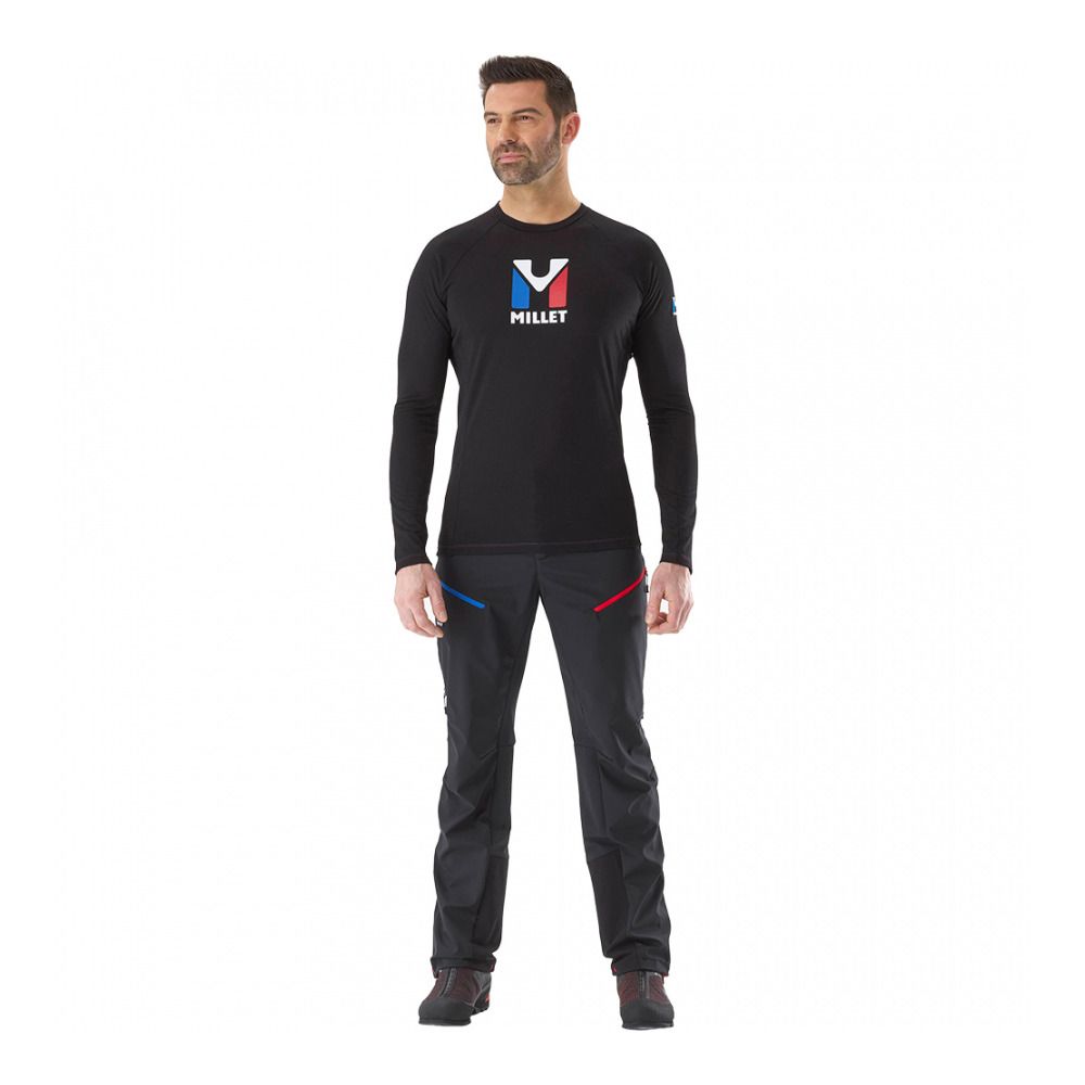 Millet TRILOGY WOOL - Maillot Homme black/noir